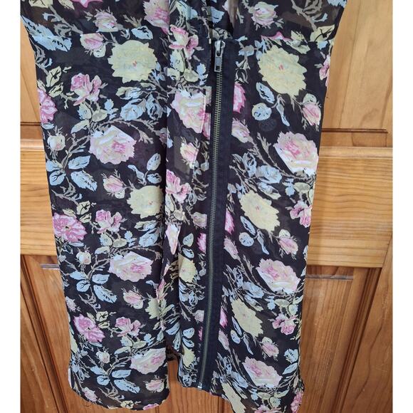 Reformed Dress Women Large Sheer Floral Cottagecore Prairiecore Farmcore Country - Picture 5 of 9